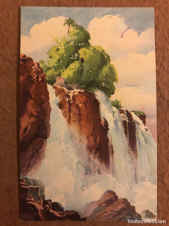 Cartes Postales: SALTO FLORIANO, CATARATAS DEL IGUAZ&Uacute; (REP&Uacute;BLICA ARGENTINA). POSTAL CIRCULADA EN 1958