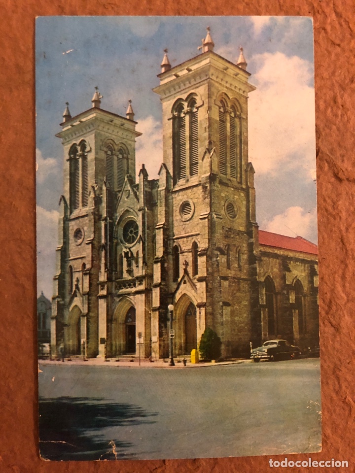 Postkarten: SAN FERNANDO CATHEDRAL (SAN ANTONIO, TEXAS). POSTAL CIRCULADA EN 1958. CON SELLO.