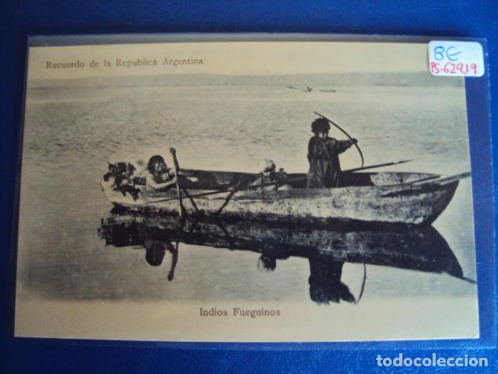 Postales: (PS-62919)POSTAL RECUERDO DE LA REPUBLICA ARGENTINA-INDIOS FUEGUINOS