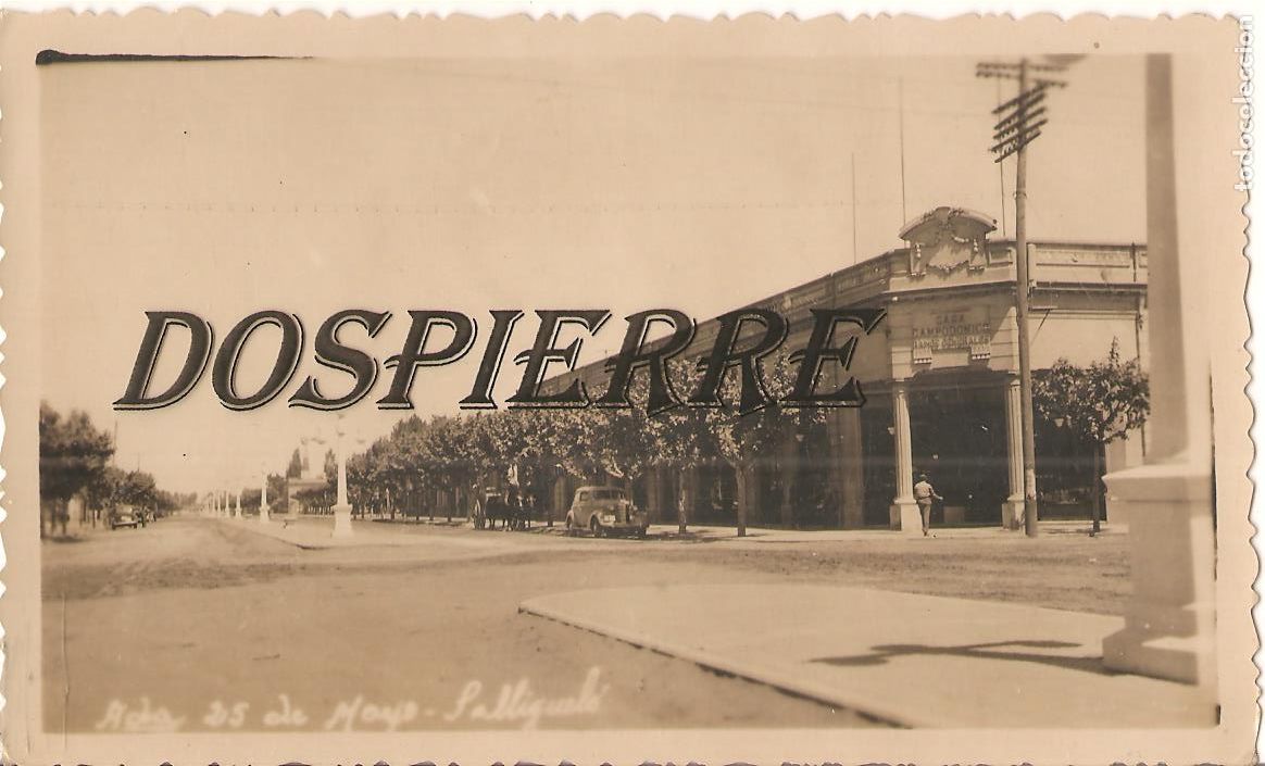 Postais: FOTO-POSTAL, AVENIDA 25 MAYO-SALLIQUEL&Oacute;, ARGENTINA,  SIN CIRCULAR