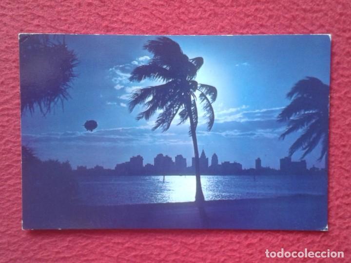 Postais: POSTAL ESTADOS UNIDOS USA UNITED STATES MOON OVER MIAMI FLORIDA CON SELLO, POST CARD LUNA...VE FOTOS