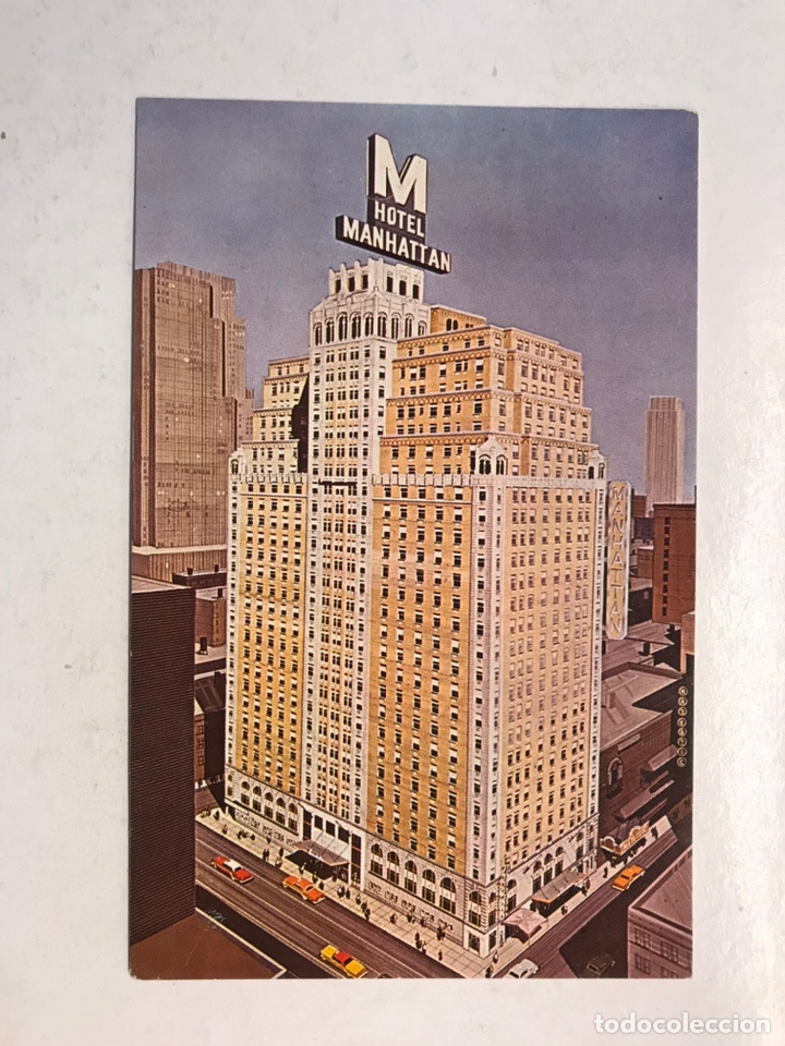 Postcards: NUEVA YORK. Postal Hotel Manhattan, Edita: Color Masters (h.1960?) Sin Circular...