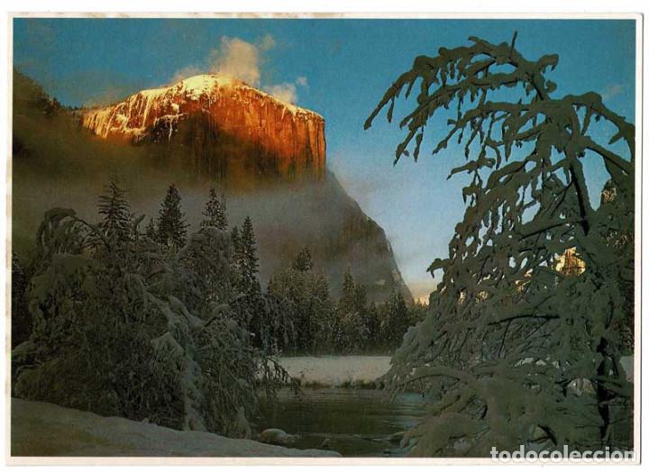 Postales: Postal grande USA. The setting Sun in El Capitan. Yosemite National Park 404