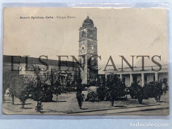 Postales: POSTAL CUBA PARQUE MACEO  CIRCULADA 1914 - Foto 1