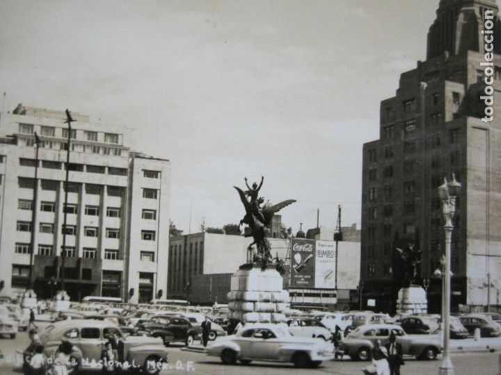 Postales: MEXICO DF-EDIFICIO DE LA NACIONAL-PUBLICIDAD COCA COLA & BIMBO-POSTAL ANTIGUA-(69.354)