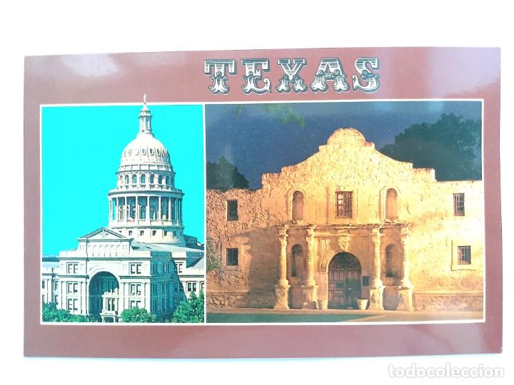 Postales: TARJETA POSTAL USA - TEXAS. STATE CAPITAL AND THE ALAMO. TX 672