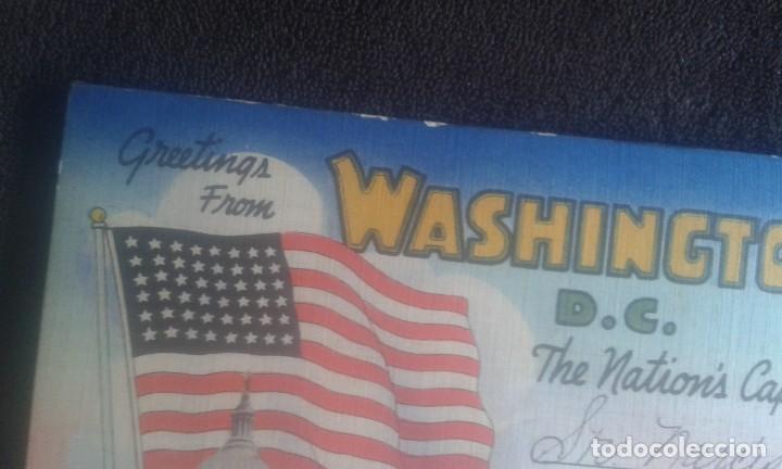 Postales: GREETINGS FROM WASHINGTON D.C. SOUVENIR. - Foto 2