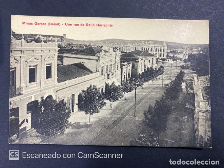 Postkarten: TARJETA POSTAL. BRASIL. MINAS GERAES. UNE RUE DE BELLO HORIZONTE. VER