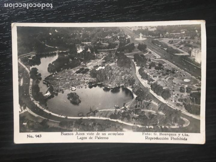 Postais: Buenos Aires - Argentina Postal Buenos Aires visto desde un aeroplano - Lagos de Palermo