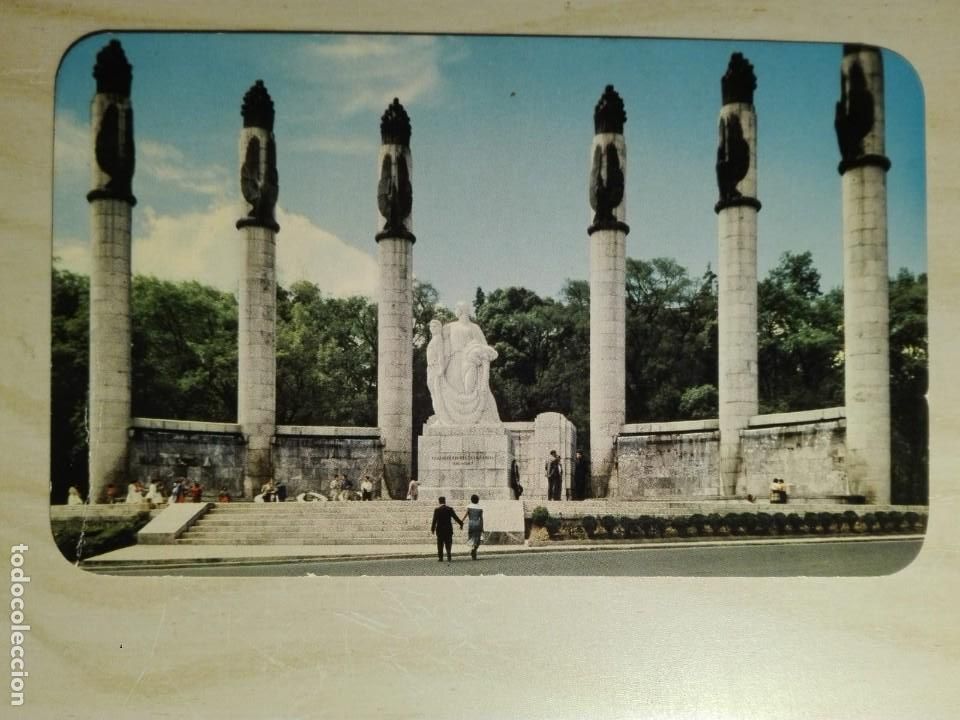 Postkarten: POSTAL1924 ESCRITA - AMMEX ASOCIADOS V 303 - MONUMENTO NI&Ntilde;OS HEROES - CHAPULTEPEC MEXICO