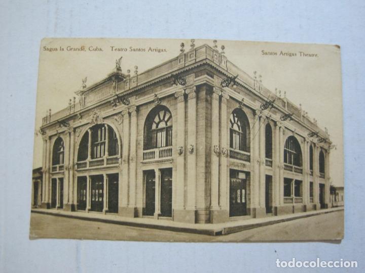 Cartoline: CUBA-TEATRO SANTOS ARTIGAS-POSTAL ANTIGUA-(74.376)