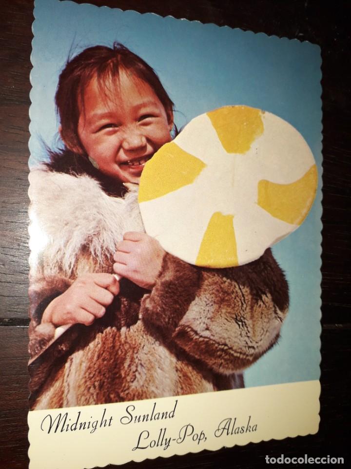 Cartes Postales: N&ordm; 50285 POSTAL ALASKA ESQUIMAL MIDNIGHT SUNLAND LOLLY POP