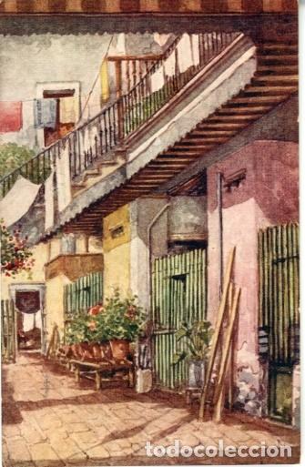 Postales: Patio Colonial. M&eacute;xico D. F. siglo XVIII. Arte Mexicano S. A.Circulada a Kentuky-