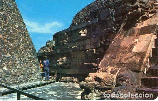 Postkarten: M&eacute;xico. Postal Mexfotocolor. Vista Parcial TemploDe Quetzacoatl y Tlaloc. Teotihuacan.