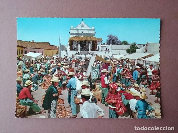 Postais: POSTAL 420.61. MERCADO E IND&Iacute;GENAS DE CHICHICASTENANGO. GUATEMALA. SIN CIRCULAR.