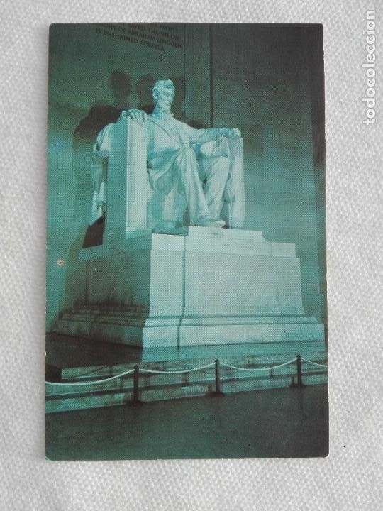 Cartes Postales: POSTAL2236 ESCRITA - LITHOGRAPH PE-1 - LINCOLN STATUE - USA