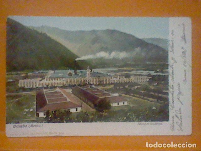 Postales: MEXICO 1907 ORIZABA SIN DIVIDIR ESCRITA COLOREADA