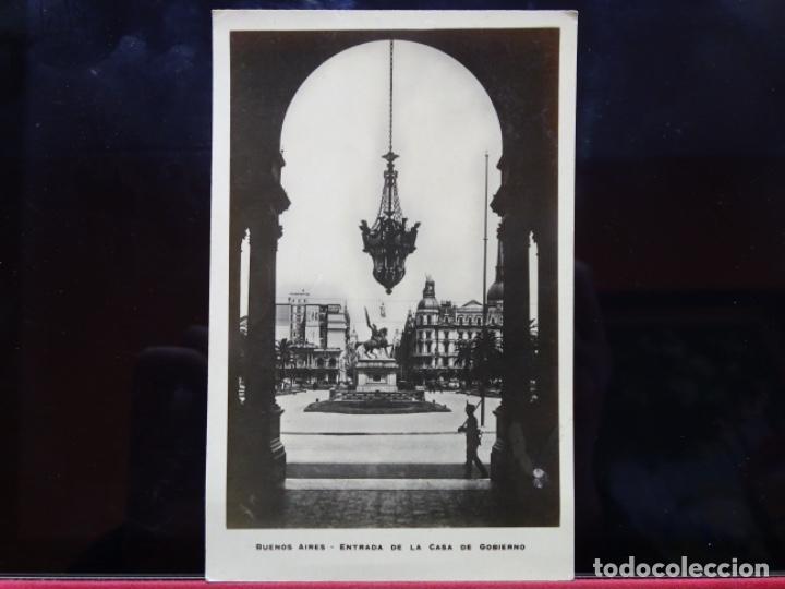 Postkarten: BUENOS AIRES. ENTRADA DE LA CASA DEL GOBIERNO.