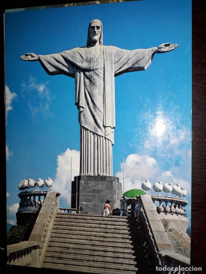 Postcards: N&ordm; 50848 POSTAL BRASIL RIO DE JANEIRO CRISTO REDENTOR NO ALTO DO CORCOVADO