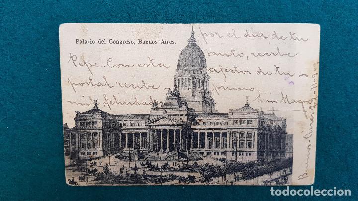 Postkarten: POSTAL BUENOS AIRES (1900) PALACIO DEL CONGRESO