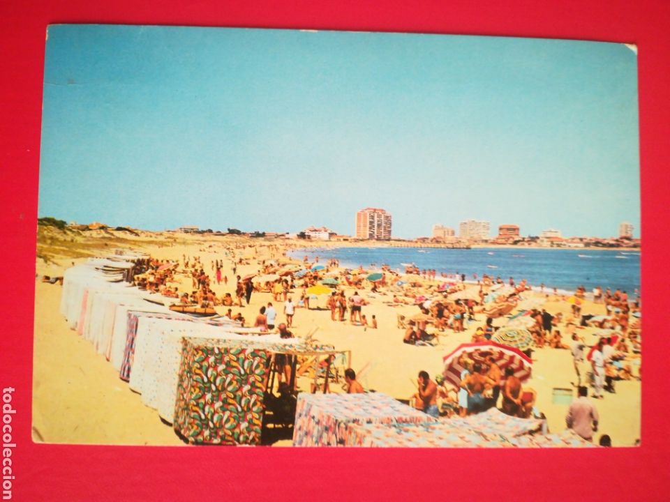 Postales: Uruguay, Punta del Este. Playa, 1964