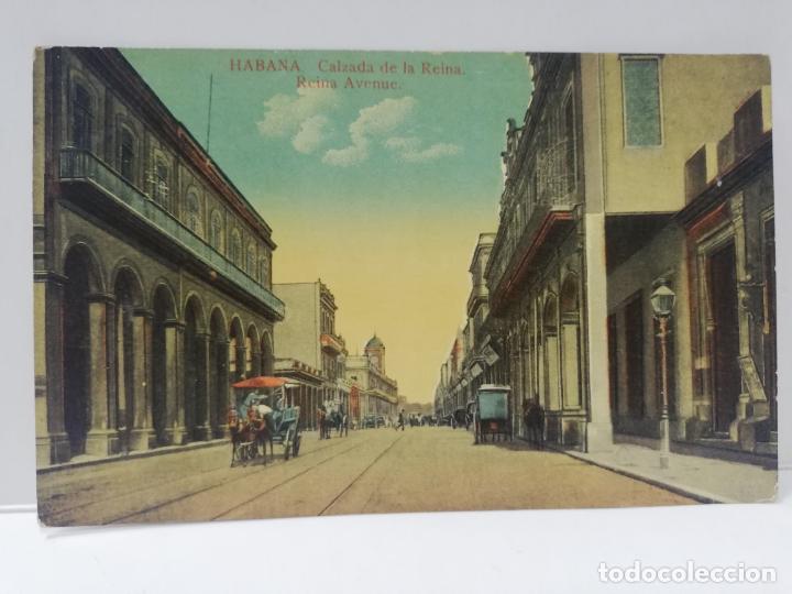 Cartes Postales: TARJETA POSTAL DE CUBA. CALZADA DE LA REINA. HABANA.