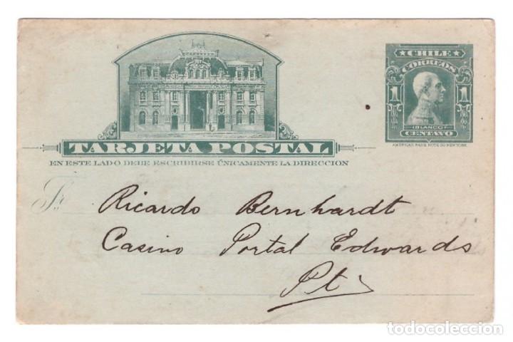 Cartoline: ENTERO POSTAL DE CHILE // CIRCULADA