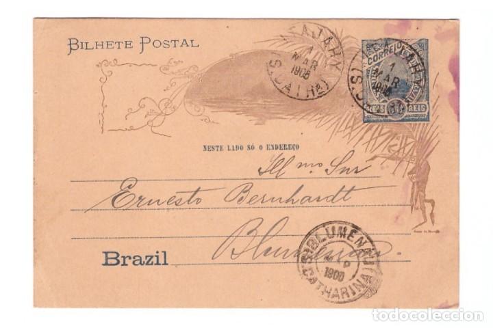 Cartes Postales: ENTERO POSTAL DE BRASIL // CIRCULADA EN 1905
