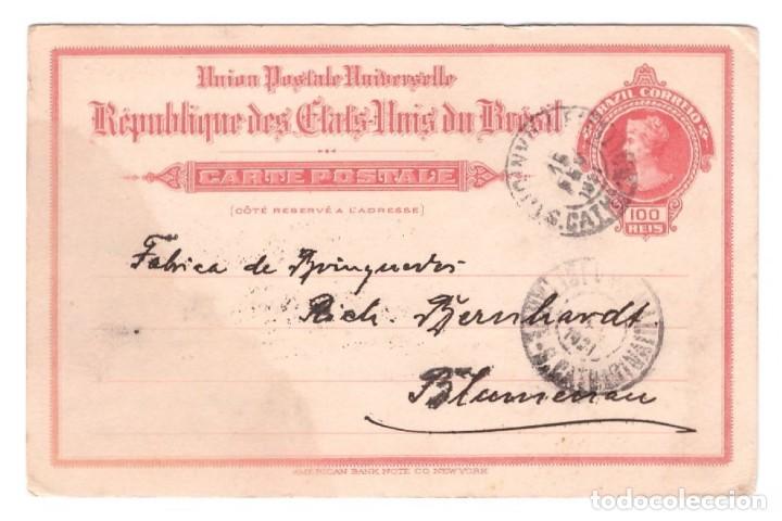 Cartes Postales: ENTERO POSTAL DE BRASIL // CIRCULADA EN 1921