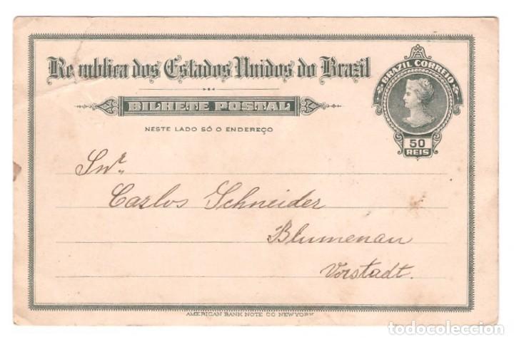 Cartes Postales: ENTERO POSTAL DE BRASIL // CIRCULADA EN 1911