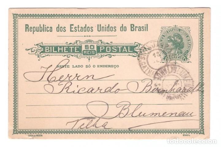 Cartes Postales: ENTERO POSTAL DE BRASIL // CIRCULADA EN 1919