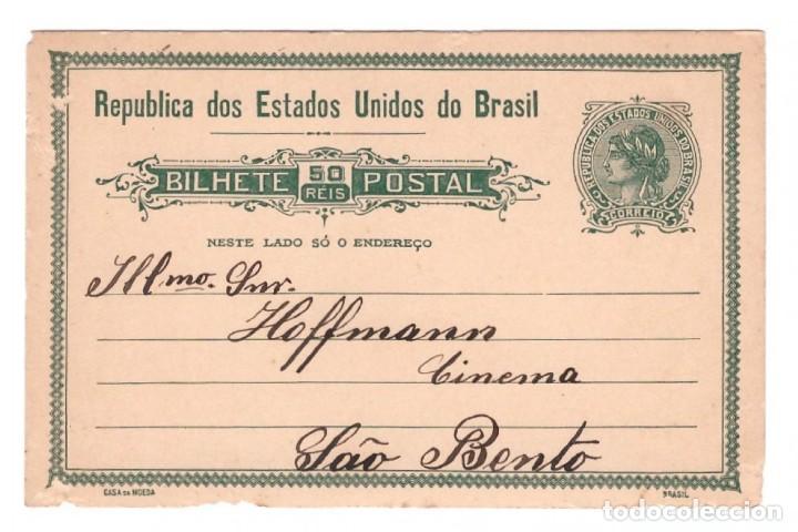 Cartes Postales: ENTERO POSTAL DE BRASIL // CIRCULADA EN 1919