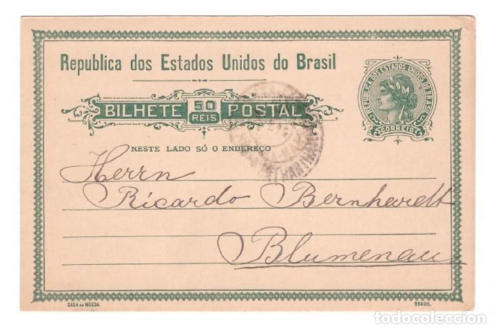 Cartes Postales: ENTERO POSTAL DE BRASIL // CIRCULADA EN 1919