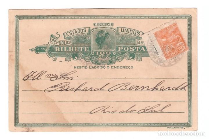ENTERO POSTAL DE BRASIL // CIRCULADA EN 1928