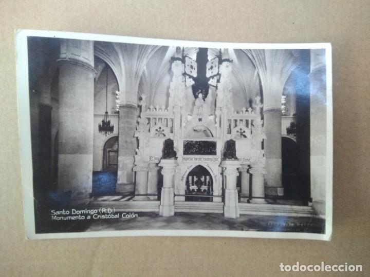 Postales: Postal santo domingo, R.D monumento a cristobal colon