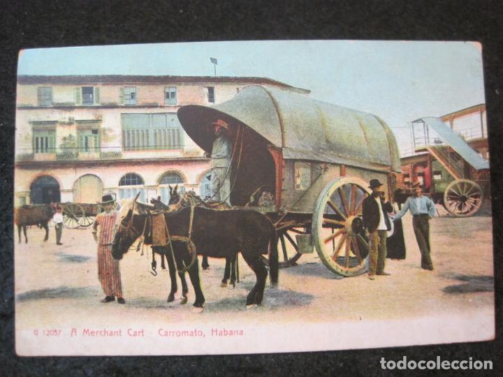 Postcards: CUBa -HABANA-CARROMATO-POSTAL ANTIGUA-(82.413)