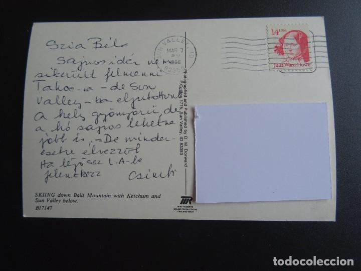 Postales: POSTAL SUN VALLEY 1986 SELLADA - Foto 2