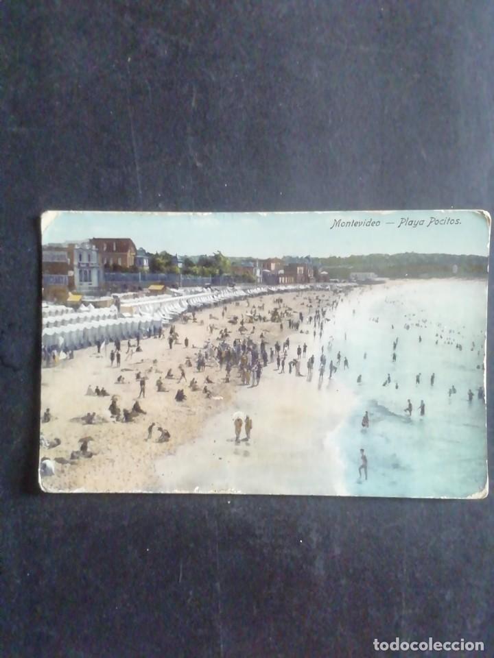 Postales: POSTAL MONTEVIDEO. PLAYA POCITOS - Foto 1