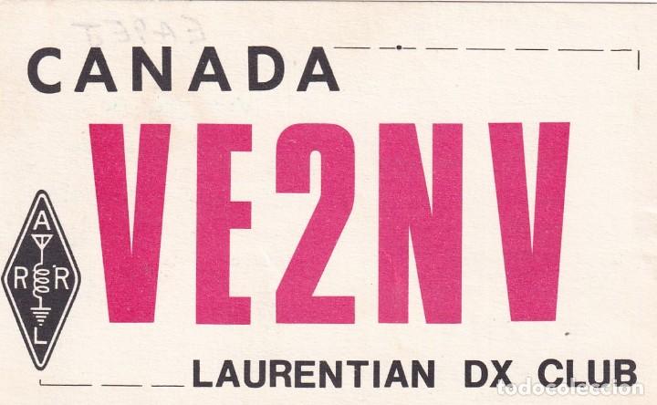 Postales: Postal radio aficionado Canada. VE2NV Laurentian dx club.