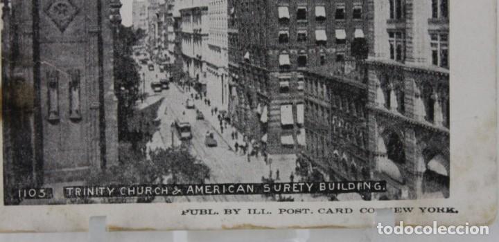 Postales: Trinity Church & American Surety Building. Publ. By Ill. Post. Card Co New York. Circulada 1903 - Foto 2 - 290189238
