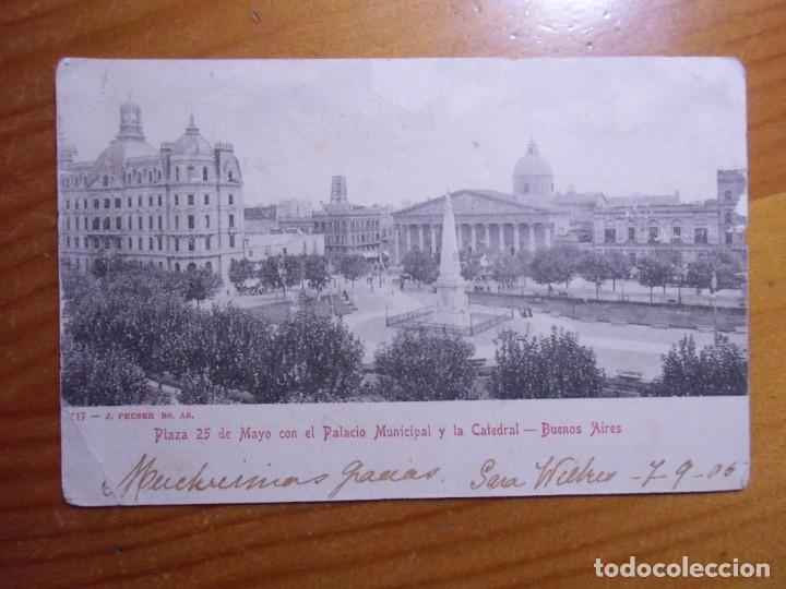 Postales: POSTAL CIRCULADA BUENOS AIRES/YECLA 1906. - Foto 1