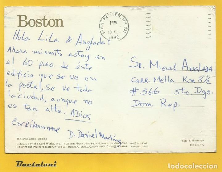Postales: ESTADOS UNIDOS. Boston. Edificio John Hancock - Foto 2