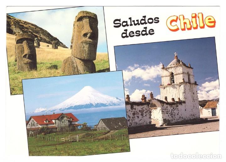 Cartoline: CHILE // UN PA&Iacute;S DE CONTRASTES // SIN CIRCULAR