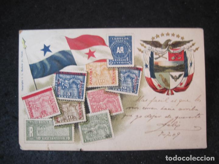 Postkarten: REPUBLICA DE PANAMA-REVERSO SIN DIVIDIR-POSTAL ANTIGUA-(87.031)