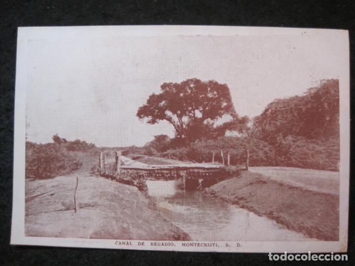Postkarten: REPUBLICA DE SANTO DOMINGO-CANAL DE REGADIO-MONTECRISTI-POSTAL ANTIGUA-(88.466)
