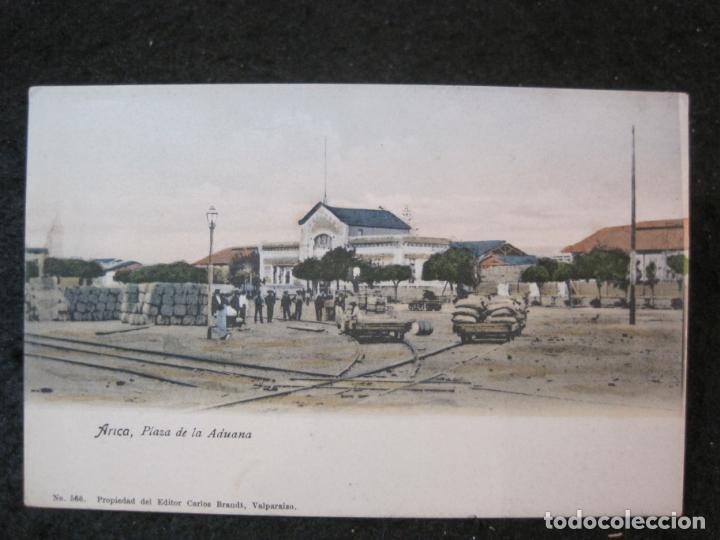Postkarten: ARICA-PLAZA DE LA ADUANA-REVERSO SIN DIVIDIR-CARLOS BRANDT-566-POSTAL ANTIGUA-(89.483)