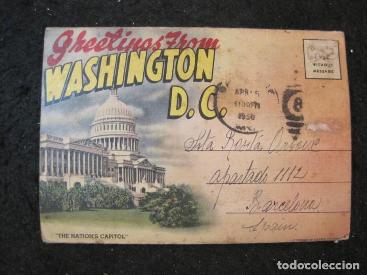 Postkarten: GREETINGS FROM WASHINGTON D.C.-BLOC CON MUCHAS VISTAS ANTIGUAS-VER FOTOS-(90.006)