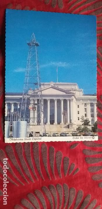 Cartoline: ESTADOS UNIDOS-V49-CIRCULADA-OKLAHOMA STATE CAPITOL