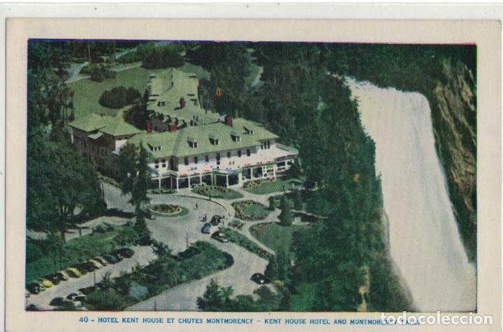 Postales: Hotel Kent House et Chutes Montmorency Qu&eacute;bec Canada Kent House Hotel and Montmorency Falls. A&ntilde;os 50