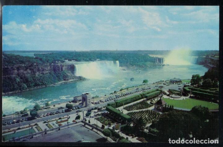 Postales: KN-60 General View. Two Falls, Niagara Gorge and the Islands in the Niagara River Canada. A&ntilde;os 50